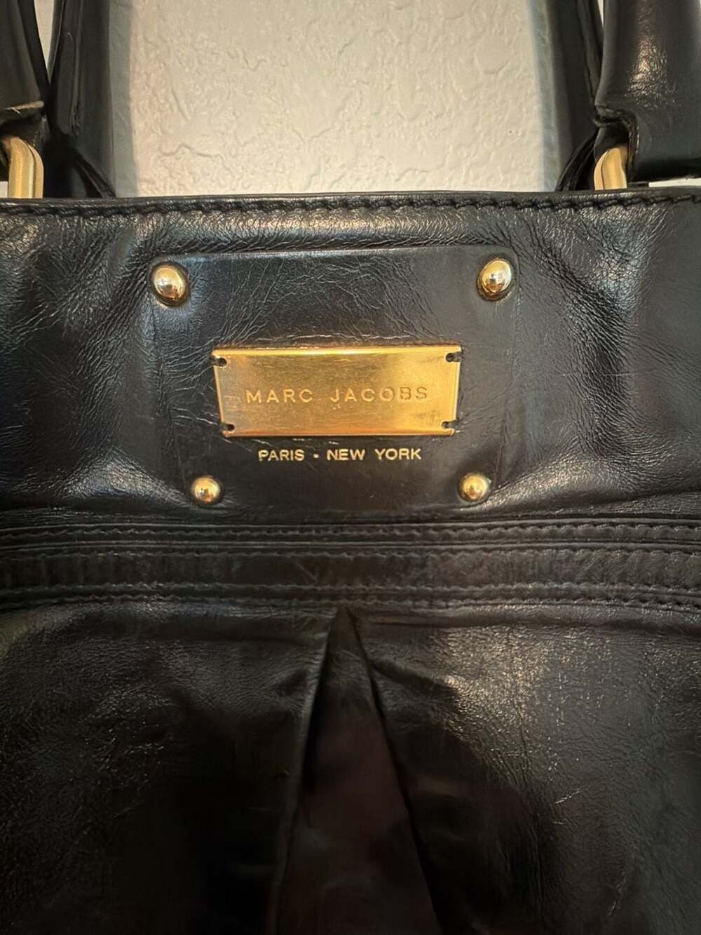 Marc Jacobs Palais Royal Kristen Glazed Leather Tote Bag - Picture 2 of 8